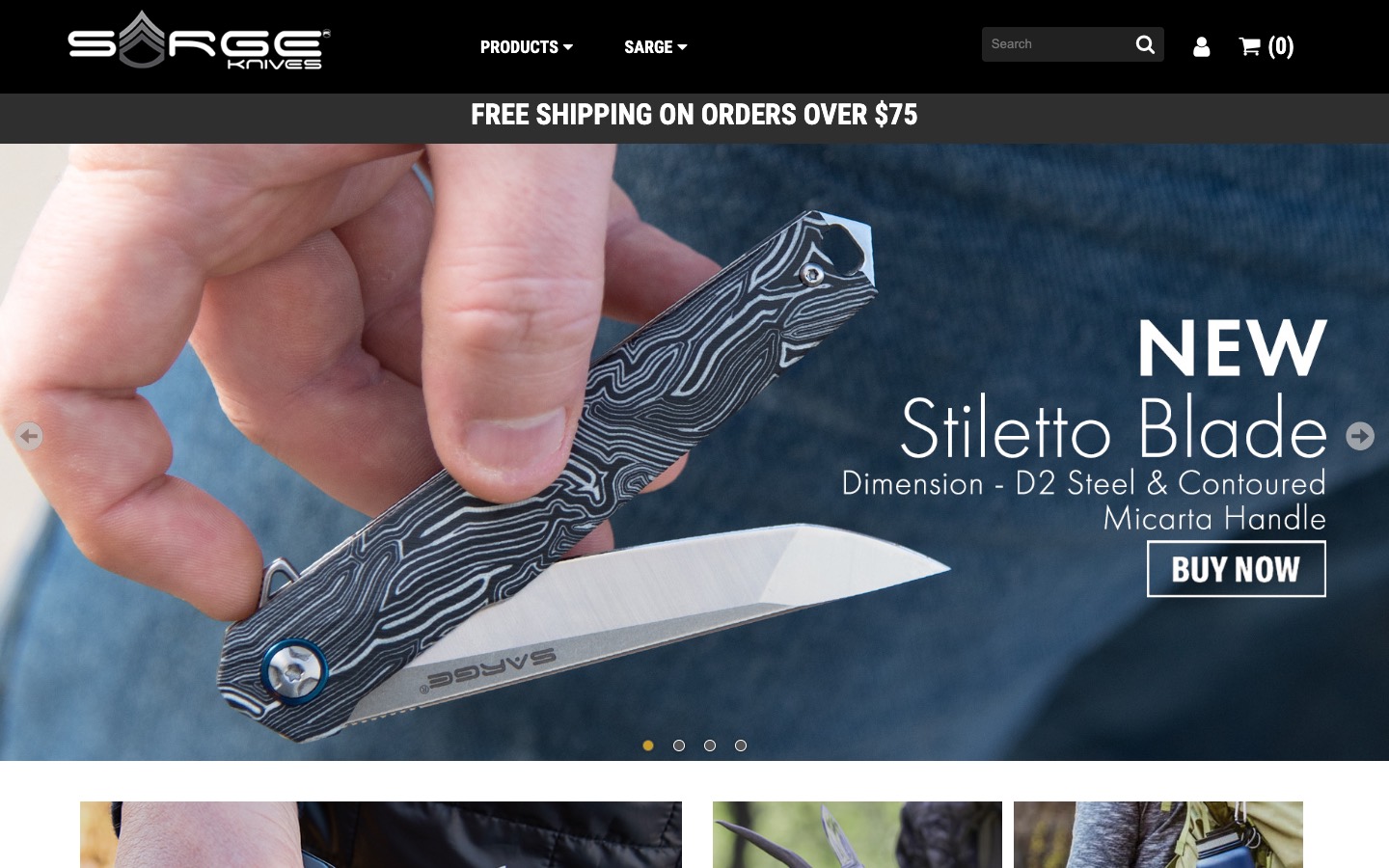 The current homepage